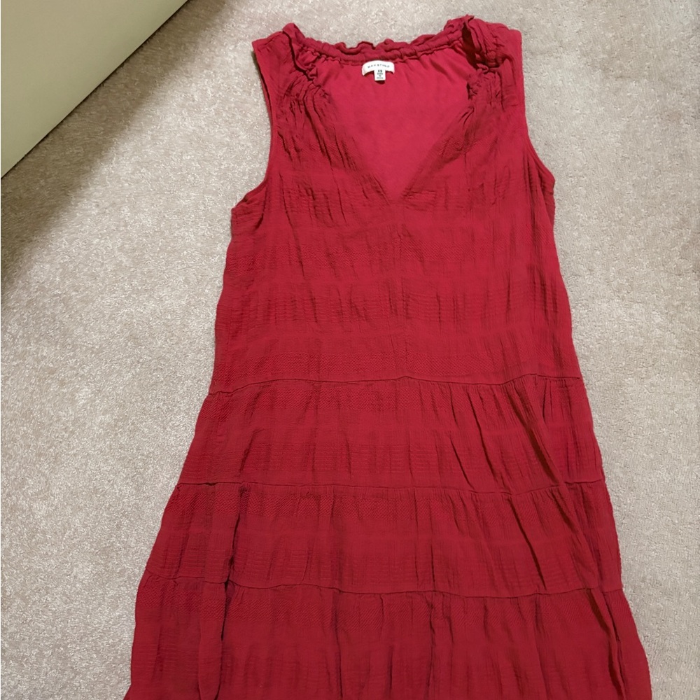 Max Studio Rich Red Mini Dress
